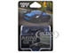 Jaguar C X75 Black with Light Blue Stripe Limited Edition 1/64 Diecast Model Car Mini GT MGT01070