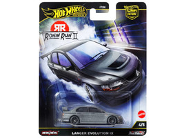 Mitsubishi Lancer Evolution IX Gray Metallic Ronin Run II Series Diecast Model Car Hot Wheels JBK86