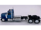 Peterbilt 589 2 Axel Day Cab Blue Metallic 1/87 (HO) Plastic Model Car HO Logistics HL-589061