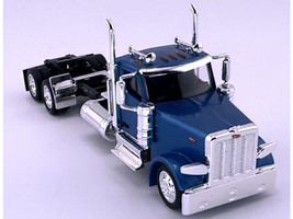 Peterbilt 589 2 Axel Day Cab Blue Metallic 1/87 (HO) Plastic Model Car HO Logistics HL-589061