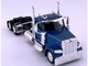 Peterbilt 589 2 Axel Day Cab Blue Metallic 1/87 (HO) Plastic Model Car HO Logistics HL-589061