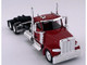 Peterbilt 589 2 Axel Day Cab Red 1/87 (HO) Plastic Model Car HO Logistics HL-589081