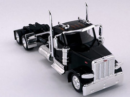 Peterbilt 589 2 Axel Day Cab Black 1/87 (HO) Plastic Model Car HO Logistics HL-589091