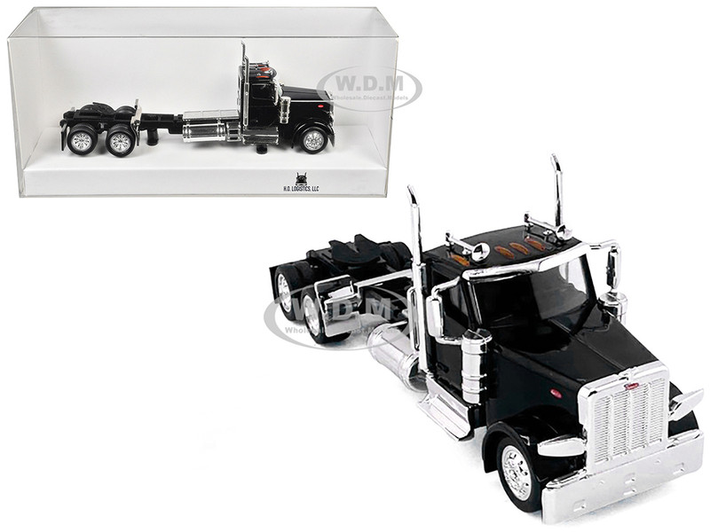 Peterbilt 589 2 Axel Day Cab Black 1/87 (HO) Plastic Model Car HO Logistics HL-589091
