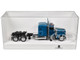 Peterbilt 589 Truck with 72 Inch Sleeper Blue Metallic 1/87 (HO) Plastic Model Car HO Logistics HL-589064