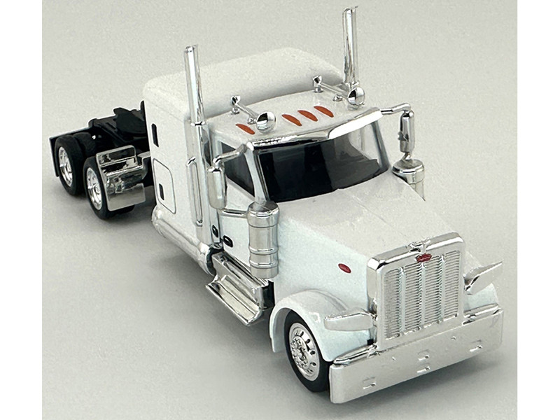 Peterbilt 589 Truck with 72 Inch Sleeper White 1/87 (HO) Plastic Model Car HO Logistics HL-589074