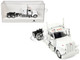 Peterbilt 589 Truck with 72 Inch Sleeper White 1/87 (HO) Plastic Model Car HO Logistics HL-589074