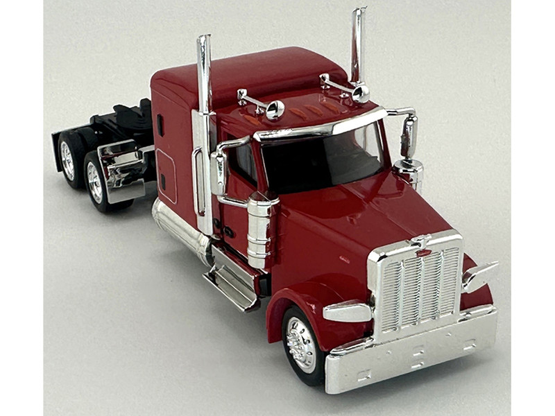 Peterbilt 589 Truck with 72 Inch Sleeper Red 1/87 (HO) Plastic Model Car HO Logistics HL-589084