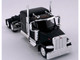 Peterbilt 589 Truck with 72 Inch Sleeper Black 1/87 (HO) Plastic Model Car HO Logistics HL-589094