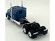 Kenworth W990 with Flat Top Sleeper Cab Blue Metallic 1/87 (HO) Plastic Model Car HO Logistics HL-990063