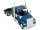 Kenworth W990 with Flat Top Sleeper Cab Blue Metallic 1/87 (HO) Plastic Model Car HO Logistics HL-990063 Kenworth W990 with Flat Top Sleeper Cab Blue Metallic 1/87 (HO) Plastic Model Car HO Logistics HL-990063