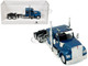 Kenworth W990 with Flat Top Sleeper Cab Blue Metallic 1/87 (HO) Plastic Model Car HO Logistics HL-990063 Kenworth W990 with Flat Top Sleeper Cab Blue Metallic 1/87 (HO) Plastic Model Car HO Logistics HL-990063