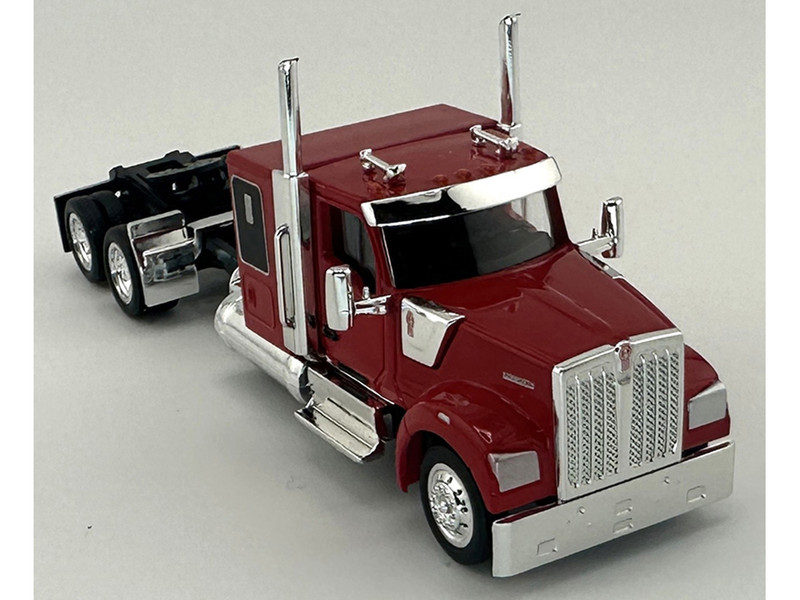 Kenworth W990 with Flat Top Sleeper Cab Red 1/87 (HO) Plastic Model Car HO Logistics HL-990083