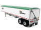 Covered Grain Trailer White with Green Tarp SunGlo Cargill 1/87 (HO) Plastic Model Car HO Logistics HL-463 Covered Grain Trailer White with Green Tarp SunGlo Cargill 1/87 (HO) Plastic Model Car HO Logistics HL-463