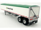 Covered Grain Trailer White with Green Tarp Nutrena Feeds 1/87 (HO) Plastic Model Car HO Logistics HL-464