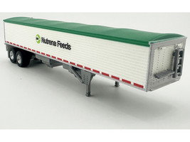 Covered Grain Trailer White with Green Tarp Nutrena Feeds 1/87 (HO) Plastic Model Car HO Logistics HL-464