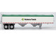 Covered Grain Trailer White with Green Tarp Nutrena Feeds 1/87 (HO) Plastic Model Car HO Logistics HL-464