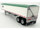 Covered Grain Trailer White with Green Tarp Cargill 1/87 (HO) Plastic Model Car HO Logistics HL-465