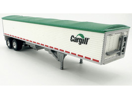 Covered Grain Trailer White with Green Tarp Cargill 1/87 (HO) Plastic Model Car HO Logistics HL-465