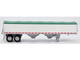 Covered Grain Trailer White with Green Tarp 1/87 (HO) Plastic Model Car HO Logistics HL-466