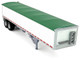 Covered Grain Trailer White with Green Tarp 1/87 (HO) Plastic Model Car HO Logistics HL-466 Covered Grain Trailer White with Green Tarp 1/87 (HO) Plastic Model Car HO Logistics HL-466