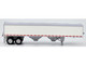 Covered Grain Trailer White with Silver Tarp 1/87 (HO) Plastic Model Car HO Logistics HL-467