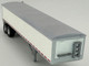 Covered Grain Trailer White with Silver Tarp 1/87 (HO) Plastic Model Car HO Logistics HL-467