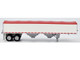 Covered Grain Trailer White with Red Tarp 1/87 (HO) Plastic Model Car HO Logistics HL-468