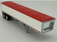 Covered Grain Trailer White with Red Tarp 1/87 (HO) Plastic Model Car HO Logistics HL-468