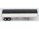 Covered Grain Trailer White with Black Tarp 1/87 (HO) Plastic Model Car HO Logistics HL-469