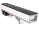 Covered Grain Trailer White with Black Tarp 1/87 (HO) Plastic Model Car HO Logistics HL-469