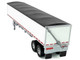 Covered Grain Trailer White with Black Tarp 1/87 (HO) Plastic Model Car HO Logistics HL-469