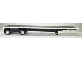 High Boy Spread Axle Flatbed Trailer White 1/87 (HO) Plastic Model Car HO Logistics HL-477