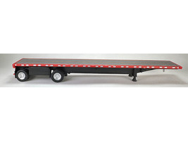 High Boy Spread Axle Flatbed Trailer Red 1/87 (HO) Plastic Model Car HO Logistics HL-478