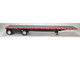 High Boy Spread Axle Flatbed Trailer Red 1/87 (HO) Plastic Model Car HO Logistics HL-478
