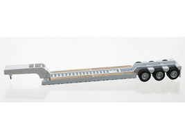 Low Boy Flatbed Trailer White 1/87 (HO) Plastic Model Car HO Logistics HL-487