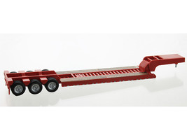 Low Boy Flatbed Trailer Red 1/87 (HO) Plastic Model Car HO Logistics HL-488