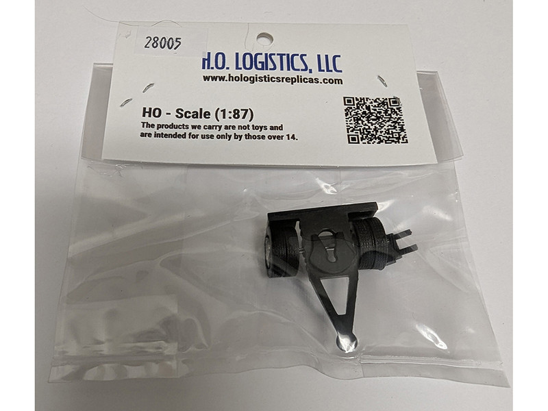 Trailer Dolly Black Kit 1/87 (HO) Plastic Model Car HO Logistics HL-28005
