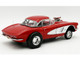 1961 Chevrolet Corvette Gasser Roman Red with Red Interior Limited Edition to 300 pieces Worldwide 1/18 Diecast Model Car ACME A1800935