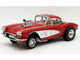 1961 Chevrolet Corvette Gasser Roman Red with Red Interior Limited Edition to 300 pieces Worldwide 1/18 Diecast Model Car ACME A1800935