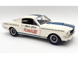 1965 Shelby GT350 Reynolds Ford White with Blue Stripes Limited Edition to 204 pieces Worldwide 1/18 Diecast Model Car ACME GT350