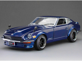1970 Nissan Fairlady Z S30 RHD Right Hand Drive Midnight Blue Metallic Asian Collectibles Series 1/18 Diecast Model Car Sun Star SS-3515R