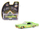 1970 Chevrolet Monte Carlo Lowrider Michael Heralda Special Edition Lime Green with Graphics Hobby Exclusive Series 1/64 Diecast Model Car Greenlight GL-2020002