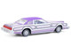 1973 Ford Thunderbird Lowrider Michael Heralda Special Edition Purple Metallic with Graphics and White Interior Hobby Exclusive Series 1/64 Diecast Model Car Greenlight GL-2020003 1973 Ford Thunderbird Lowrider Michael Heralda Special Edition Purple Metallic with Graphics and White Interior Hobby Exclusive Series 1/64 Diecast Model Car Greenlight GL-2020003