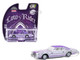 1973 Ford Thunderbird Lowrider Michael Heralda Special Edition Purple Metallic with Graphics and White Interior Hobby Exclusive Series 1/64 Diecast Model Car Greenlight GL-2020003 1973 Ford Thunderbird Lowrider Michael Heralda Special Edition Purple Metallic with Graphics and White Interior Hobby Exclusive Series 1/64 Diecast Model Car Greenlight GL-2020003