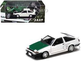 1983 Toyota Sprinter Trueno (AE86) White with Carbon Hood 1/64