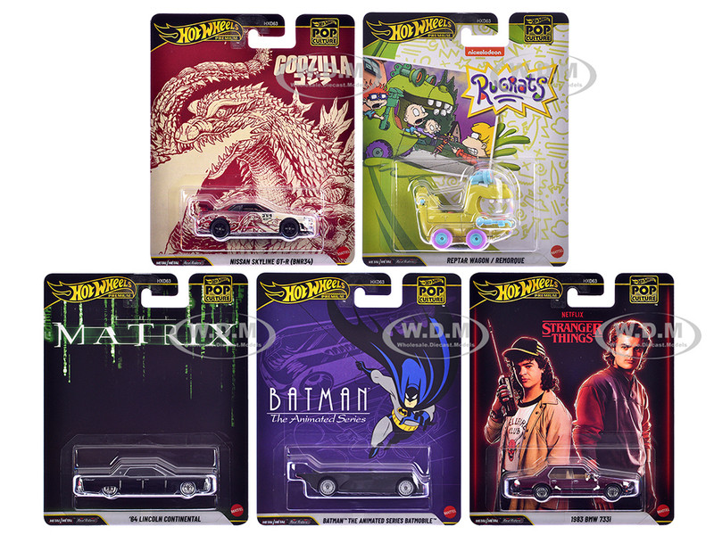 Pop Culture 2025 5 piece Set N Premium Series Diecast Model Cars Hot Wheels HXD63-956N