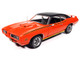 1969 Pontiac GTO Judge Carousel Red with Black Stripes and Black Vinyl Top Mecum Auctions American Muscle Series 1/18 Diecast Model Car Auto World AMM1351 1969 Pontiac GTO Judge Carousel Red with Black Stripes and Black Vinyl Top Mecum Auctions American Muscle Series 1/18 Diecast Model Car Auto World AMM1351