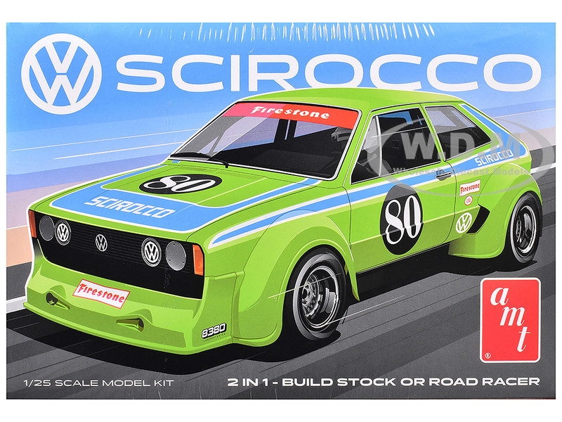 Skill 2 Model Kit Volkswagen Scirocco T A Champ 1/25 Scale Model AMT AMT1476