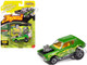 1971 AMC Gremlin Lime Green Metallic with Yellow Flames and Interior Zingers Series 1/64 Diecast Model Car Johnny Lightning JLSF027-JLSP402A 1971 AMC Gremlin Lime Green Metallic with Yellow Flames and Interior Zingers Series 1/64 Diecast Model Car Johnny Lightning JLSF027-JLSP402A